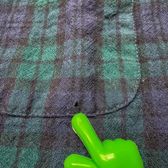 Pendleton Shirt Mens Large Green Blue Blackwatch Tartan Wool Button Down Plaid - Picture 9 of 13